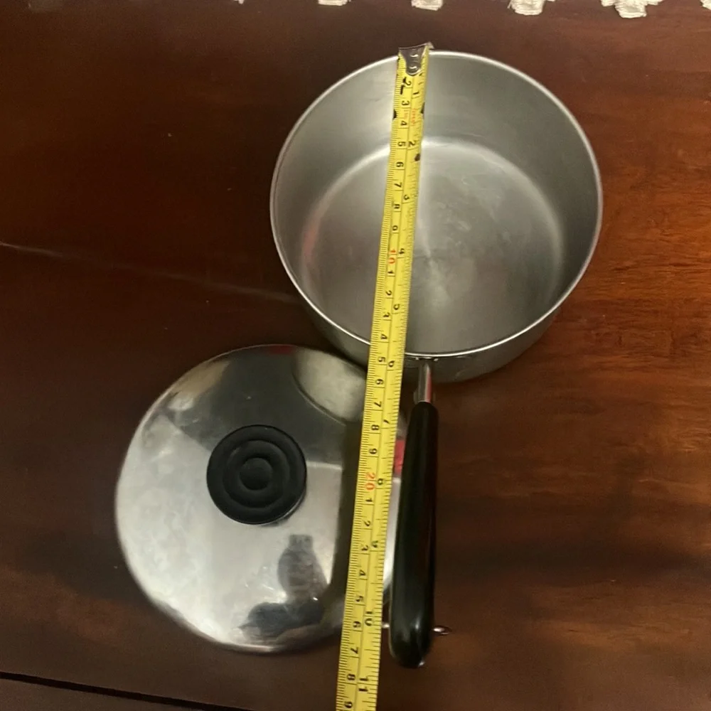 Vintage Revere Ware 1801 1 Qt 99e Small Copper Bottom Pot with Lid
